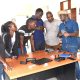 Mr. Timothy Mutungi, a certified Remote Sensing Drone Pilot, training the project team in drone operations. At Makerere, the project is coordinated by Dr Alex Nimusiima, third right. Nature-based Solutions for Tea (NbS4Tea) project at College of Agricultural and Environmental Sciences (CAES), Makerere University, Kampala, Funded by the Danish Fellowship Centre under Denmark’s Ministry of Foreign Affairs, deployment of drones to improve environmental and agricultural data collection at Rwebitaba Tea Research Centre in Kyenjojo District, Uganda, East Africa, 19th June 2025.