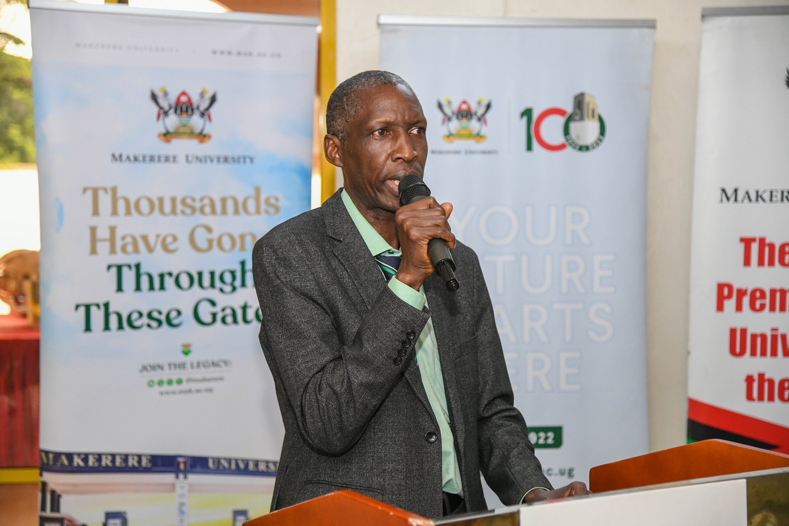 Professor Anthony Muwagga Mugagga. Unveiling and stakeholder review of Draft Master Plan for Open, Distance, and e-Learning (ODeL), funded by KOICA and implemented with technical support from the Korea National Open University (KNOU) and the Korea Institute for Development Strategy (KDS), 5th June 2025, Hotel Africana, Kampala Uganda, East Africa.