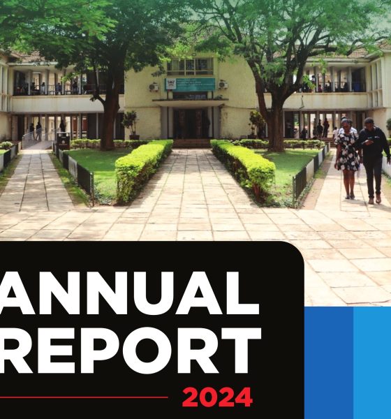 Cover page of the CHUSS Annual Report 2024. Makerere University, Kampala Uganda, East Africa.