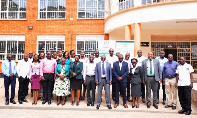 Stakeholders pose for a group photo after the training workshop on 4th June 2025. Training workshop aimed at empowering staff with knowledge and techniques on grants administration and management, facilitated by Grants Administration and Management Support Unit (GAMSU), 4th June 2025, College of Business and Management Sciences (CoBAMS) Conference Room, Makerere University, Kampala Uganda, East Africa.