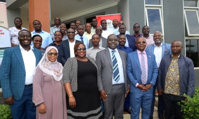 Mr. Paul Mwanja and Prof. Edward Bbaale pose for a group photo with participants at the IRCBA Training commencement on 30th June 2025 in Jinja. Ministry of Finance, Planning and Economic Development (MoFPED), Public Investment Management Centre of Excellence at Makerere University, two-week Integrated Regulatory Cost-Benefit Analysis (IRCBA) training commencement 30th June to 11th July 2025, Jinja Uganda, East Africa.