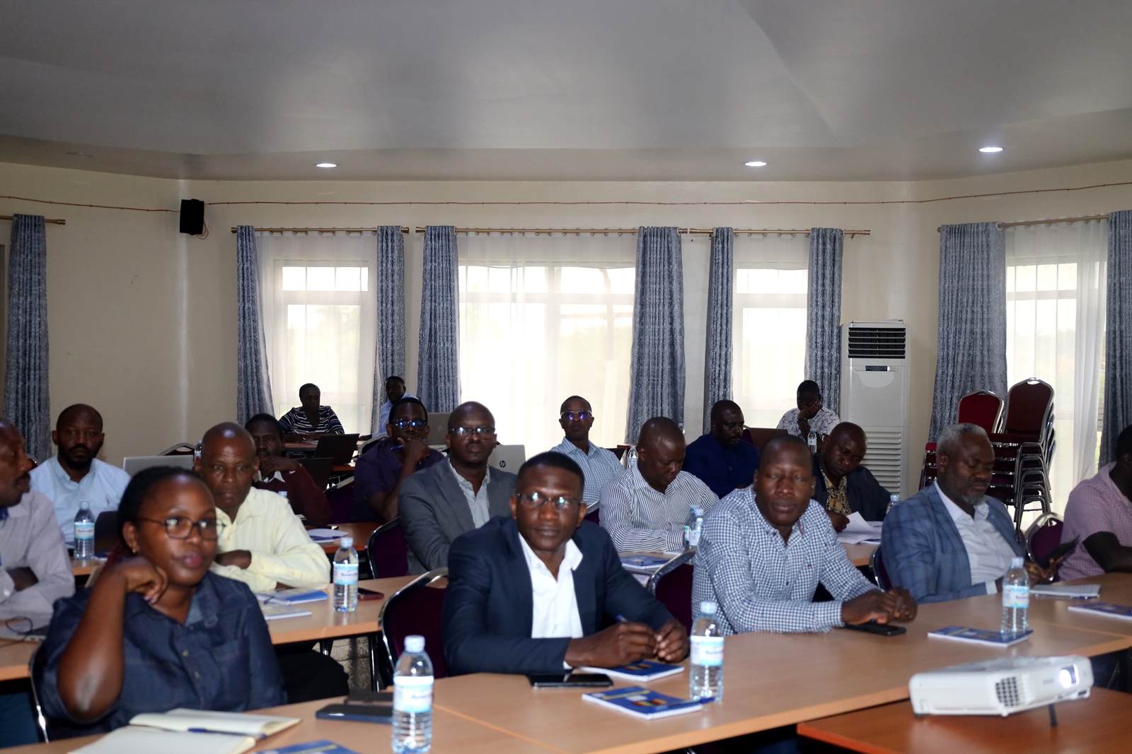 Some of the economists and policy analysts attending the two-week training. Ministry of Finance, Planning and Economic Development (MoFPED), Public Investment Management Centre of Excellence at Makerere University, two-week Integrated Regulatory Cost-Benefit Analysis (IRCBA) training commencement 30th June to 11th July 2025, Jinja Uganda, East Africa.