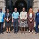 Mrs. Lorna Magara (3rd Right) flanked by Ambassador Michael Lotem (3rd Left) and Deputy Ambassador Ariel Arviv (2nd Right) with Left to Right: Assoc. Prof. Kizito Maria, Assoc. Prof. Amanda Tumusiime and Prof. Winston Tumps Ireeta. The Ambassador of Israel in Nairobi accredited to Kenya, Uganda, Malawi, Tanzania and the Seychelles, H.E. Michael Lotem farewell visit to Makerere University, Kampala Uganda, East Africa on 11th June 2025.