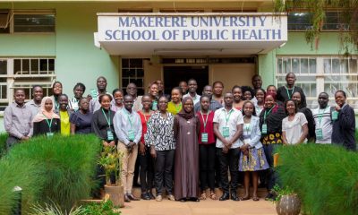 The heads of the Department of Journalism and Communication and the Department of Community Health and Behavioural Sciences (centre) with participants from the first cohort of the Health Communication short course at Makerere University. June 5, 2025. Intensive one-month course on Health Communication, first cohort June 5 to July 24, 2025, jointly offered by Makerere University School of Public Health (MakSPH)’s Department of Community Health and Behavioural Sciences (CHBS) and the Department of Journalism and Communication (DJC), School of Languages, Literature, and Communication (SLLC), co-designed in 2024 with support from the Rockefeller Foundation through Amref Health Africa, Kampala Uganda, East Africa.