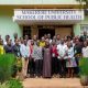 The heads of the Department of Journalism and Communication and the Department of Community Health and Behavioural Sciences (centre) with participants from the first cohort of the Health Communication short course at Makerere University. June 5, 2025. Intensive one-month course on Health Communication, first cohort June 5 to July 24, 2025, jointly offered by Makerere University School of Public Health (MakSPH)’s Department of Community Health and Behavioural Sciences (CHBS) and the Department of Journalism and Communication (DJC), School of Languages, Literature, and Communication (SLLC), co-designed in 2024 with support from the Rockefeller Foundation through Amref Health Africa, Kampala Uganda, East Africa.