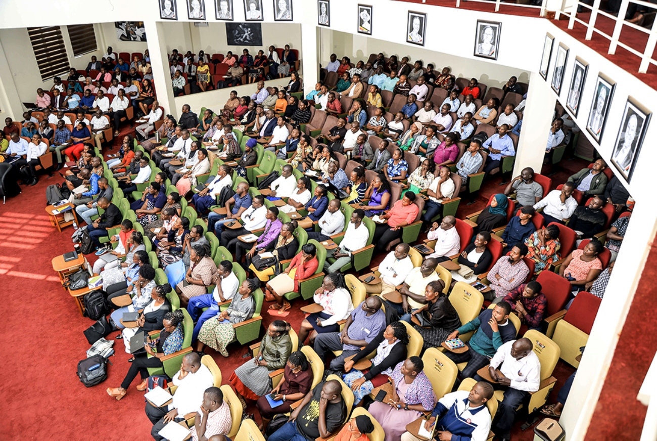 Kickoff training for teams tasked with collecting data for the Uganda Population-Based HIV Impact Assessment (UPHIA) 2024-2025, held 19th May 2025, Makerere University School of Public Health (MakSPH) Auditorium, Main Campus, Kampala Uganda, East Africa.