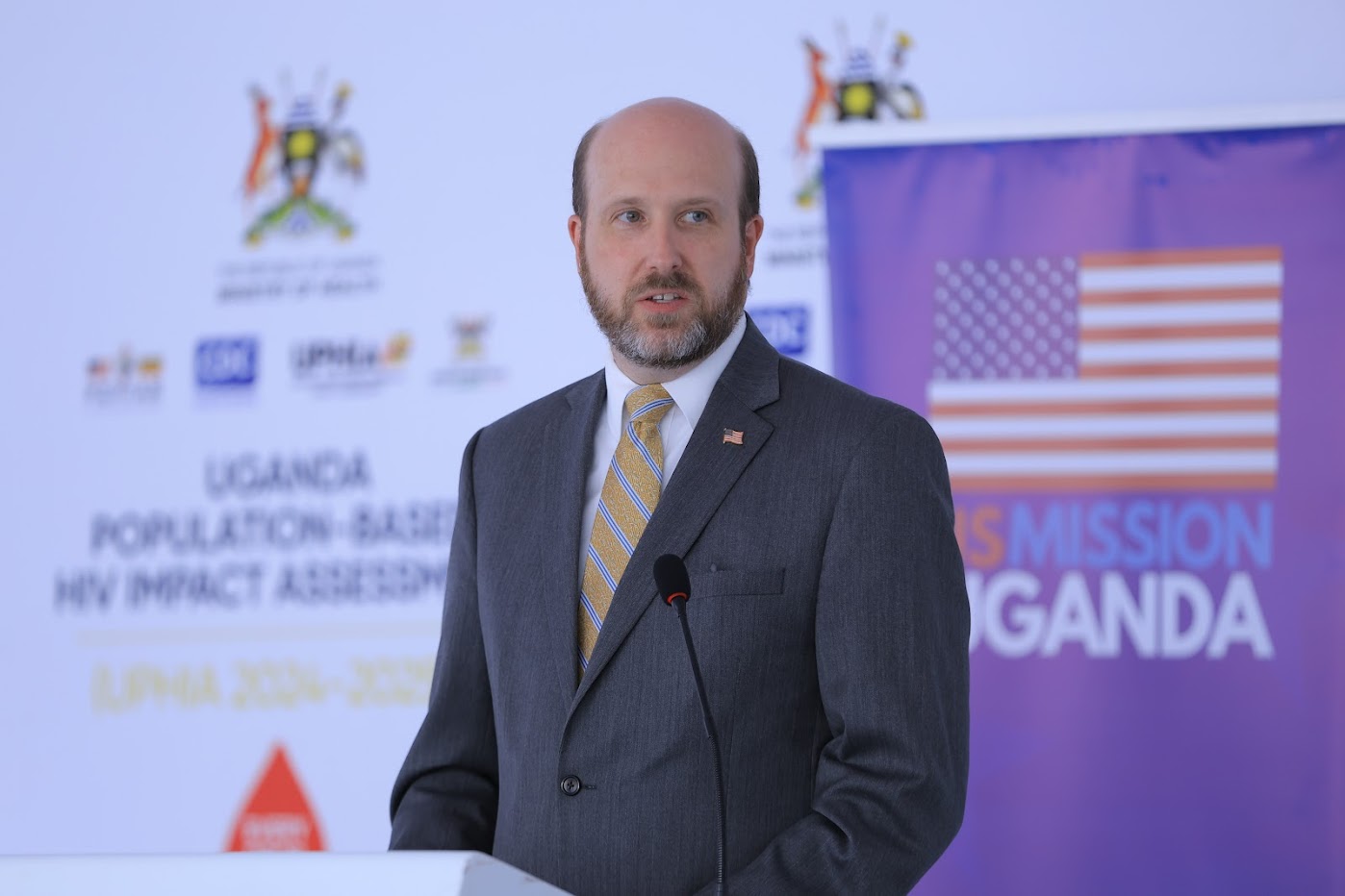 At the UPHIA 2025 launch, Ambassador Popp emphasised the enduring U.S.-Uganda partnership in advancing public health. Ministry of Health (MoH), with technical assistance from Makerere University School of Public Health (MakSPH), Uganda Bureau of Statistics (UBOS), Uganda Virus Research Institute (UVRI), and the U.S. Centers for Disease Control and Prevention (U.S. CDC), funded by the U.S. government through PEPFAR official launch of third Uganda Population-based HIV Impact Assessment (UPHIA 2025) survey, 29th May 2025, Kampala Uganda, East Africa.