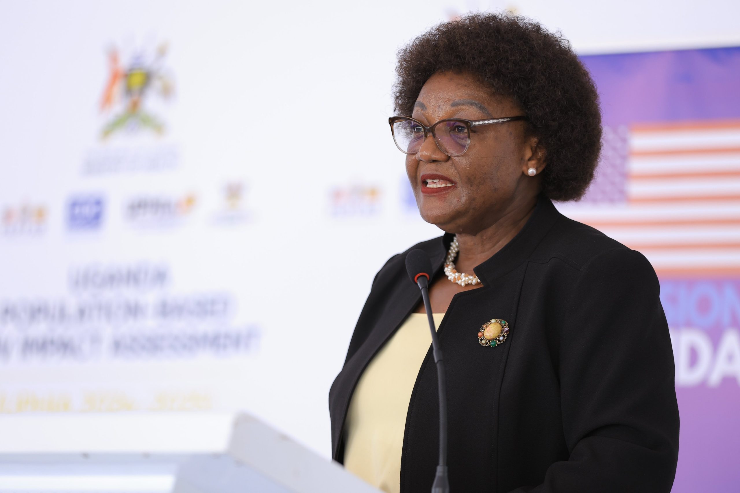 At the UPHIA 2025 launch, Prof. Rhoda Wanyenze highlights MakSPH’s legacy in shaping Uganda’s public health landscape through rigorous research and policy support. Ministry of Health (MoH), with technical assistance from Makerere University School of Public Health (MakSPH), Uganda Bureau of Statistics (UBOS), Uganda Virus Research Institute (UVRI), and the U.S. Centers for Disease Control and Prevention (U.S. CDC), funded by the U.S. government through PEPFAR official launch of third Uganda Population-based HIV Impact Assessment (UPHIA 2025) survey, 29th May 2025, Kampala Uganda, East Africa.