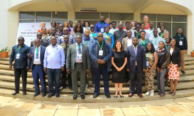 A group photo of some of the participants on 1st July 2025 at the opening ceremony of the 14th PASMAE Regional Conference held in partnership with ISME at Makerere University. 14th Pan-African Society for Music Arts Education (PASMAE) in partnership with the International Society for Music Education (ISME) Regional Conference bringing on board educators, researchers, performers, students, cultural practitioners, and policymakers from across the globe to revolutionize African musical arts education, Opening Ceremony, 1st July 2025, School of Food Technology, Nutrition and Bio-engineering Conference Hall, Makerere University, Kampala Uganda, East Africa.