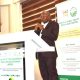 Prof. Bernard Bashaasha, Coordinator of the APRC speaking at the launch of the Centre. Agricultural Policy Research Centre (APRC), housed within the College of Agricultural and Environmental Sciences (CAES) two-day intensive training workshop on African Agriculture Adaptation Atlas (AAAA), 25th-26th June 2025, School of Agricultural Sciences, Makerere University, Kampala Uganda, East Africa 2nd July 2025.
