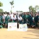 The interns attached to Masaka District together with the programme coordinators and supervisors during the Field Day ceremony held at Green Valley Farm in Kyesiiga Sub-county. College of Agricultural and Environmental Sciences (CAES) at Makerere University, Kampala Uganda, East Africa revitalization of internship programme for 51 students at Mbulamu Integrated Farm, Mpigi District and Green Valley Farm, Masaka District. Coordinators: Dr. Emmanuel Opolot, Dr. Gabriel Karubanga.
