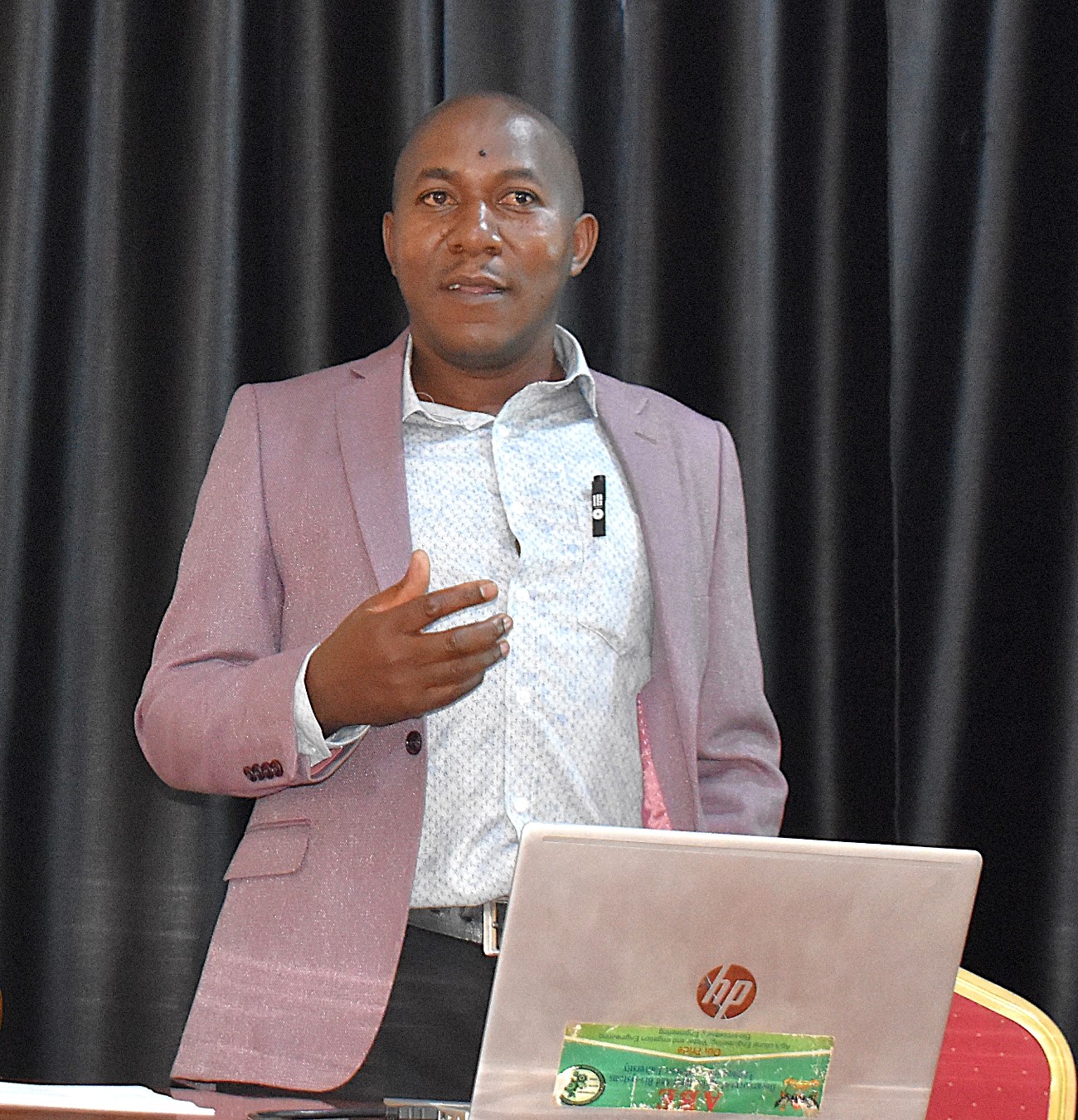 Dr. Peter Tumutegyereize conducting a training on sustainable energy systems and their applications. European Union-funded Sustainable Off-Grid Solutions for Pharmacies and Hospitals in Africa (SophiA) Project, comprehensive Training of Trainers workshop, June 23 to 27, 2025, Conference Hall, School of Food Technology, Nutrition and Bioengineering (SFTNB), College of Agricultural and Environmental Sciences (CAES), Makerere University, Kampala Uganda, East Africa.