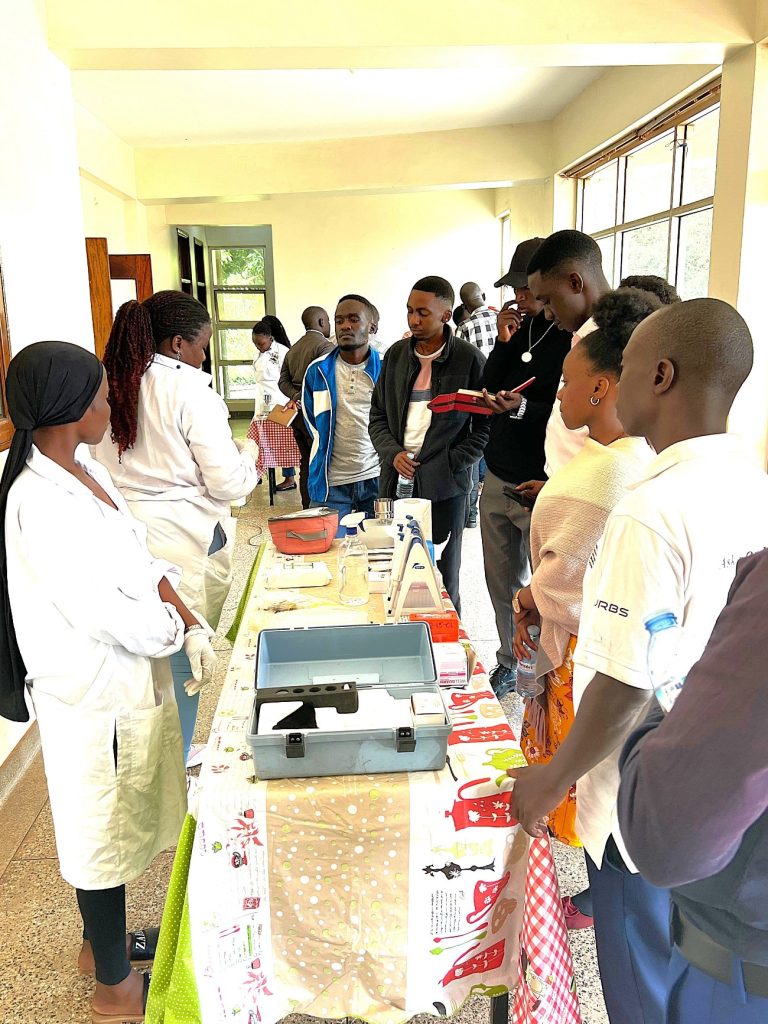 Students from the Department of Agricultural and Biosystems Engineering, Makerere University showcasing their projects. European Union-funded Sustainable Off-Grid Solutions for Pharmacies and Hospitals in Africa (SophiA) Project, comprehensive Training of Trainers workshop, June 23 to 27, 2025, Conference Hall, School of Food Technology, Nutrition and Bioengineering (SFTNB), College of Agricultural and Environmental Sciences (CAES), Makerere University, Kampala Uganda, East Africa.