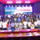 The Vice Chancellor-Prof. Barnabas Nawangwe (Centre) joins CFIT III National Workshop participants for a group photo on 29th July 2025. People's Republic of China funding to United Nations Educational, Scientific and Cultural Organization (UNESCO) to undertake China Funds In Trust (CFIT) project, CFIT III National Workshop, 29th July 2025, College of Engineering, Design, Art and Technology (CEDAT) Conference Hall, Makerere University, Kampala Uganda, East Africa.