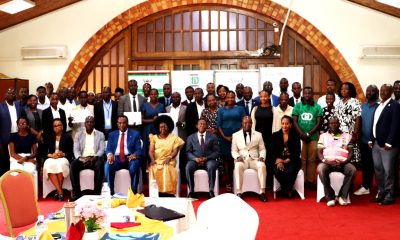 Participants in a group photo with Hon. Dr. Monica Musenero, Prof. Buyinza Mukadasi and other officials after the opening and graduation ceremony on 1st July 2026. 4th Cohort of Makerere University Inclusive Green Economy (IGE) Fellows—senior public servants from five key government institutions who completed a year-long training on green economic transformation focusing on reducing emissions in Uganda’s transport sector graduation and introduction of IGE Cohort 2025-2026, Kampala Kolping Hotel, East Africa 2nd July 2025.