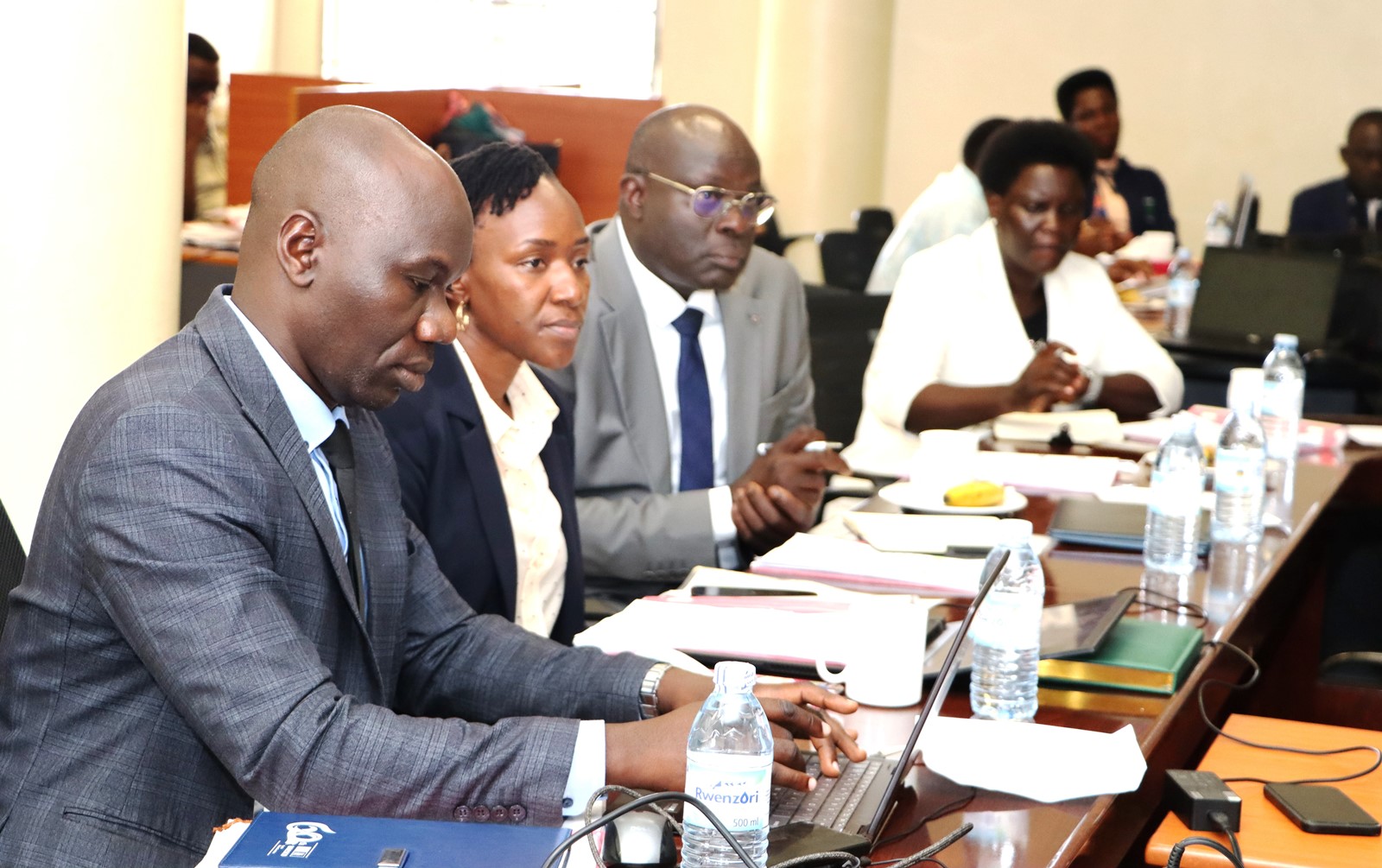 Some of the Board members attending the meeting. Environment for Development Initiative–Makerere University (EfD-Mak) Centre 2nd Advisory Board Meeting calls for expanded scope and sustainable funding for the center’s activities held 16th July 2025 at Yusuf Lule Central Teaching Facility, Kampala Uganda, East Africa.