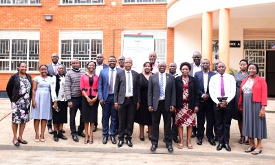 The first cohort of University Managers attending a five-day strategic leadership training conducted by the School of Business pose for a group photo on 7th July 2025 at CoBAMS. School of Business, College of Business and Management Sciences (CoBAMS) five-day strategic leadership training for the first cohort of University managers, Day1-7th July 2025, Makerere University, Kampala Uganda, East Africa.