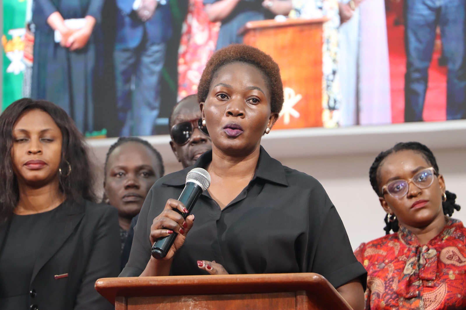 Representatives from the British Council pay their respects. Funeral Service in honour Mr. Besweri Wandera, Assistant Lecturer, Department of Sports Science, College of Natural Sciences (CoNAS), 24th July 2025, St. Francis Chapel, Makerere University, Kampala Uganda, East Africa.