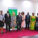 Prof. Buyinza Mukadasi (5th L) with Right to Left: Prof. Marlene Rebori, Prof. Margaret Khaitsa, Dr. Euzobia Mugisha Baine, Assoc. Prof. Robert Wamala, Dr. Naomi Lumutenga, Dr. Soraya Beukes, Assoc. Prof. Julius Kikooma, Dr. Winifred Kabumbuli and Ms. Doreen Tazwaire during the courtesy call on 8th July 2025. Higher Education Resource Services–East Africa (HERS-EA) delegation courtesy call on the Vice Chancellor ahead of the HERS-EA Eighth Academy, 8th July 2025, Main Building, Makerere University, Kampala Uganda, East Africa.