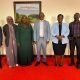 Prof. Barnabas Nawangwe poses with the delegation from CHUSS