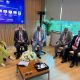 Prof. Barnabas Nawangwe with other panelists discussing Earth Observation and Artificial Intelligence in Rabat, Morocco