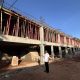 The Vice Chancellor, Prof. Nawangwe inspecting ongoing works of the construction of a new building donated by Tororo Cement