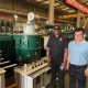 The Vice Chancellor with Mr. Hou Jianxiong at Orion Transformer Plant in Namanve