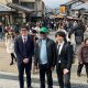 The Vice Chancellor, Prof. Barnabas Nawangwe (C) together with other officials in Kyoto Japan.