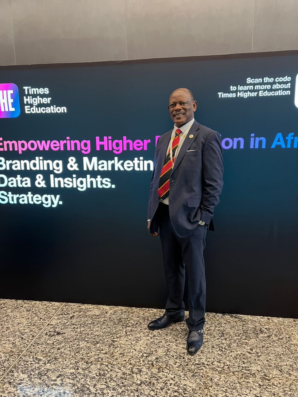 The Vice Chancellor, Prof. Barnabas Nawangwe during a summit in Kigali.