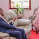 The Vice Chancellor, Prof. Barnabas with Ambassador of Somalia in Uganda, Her Excellency Ms. Fardossa Mohamed Kanyare on her visit at Makerere