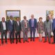 Prof. Barnabas Nawangwe, President Alan Shepard and other officials from Makerere and Western Universities