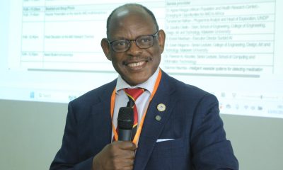 Prof. Barnabas Nawangwe speaking at the Launch of Artificial Intelligence Lab At COCIS