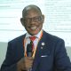 Prof. Barnabas Nawangwe speaking at the Launch of Artificial Intelligence Lab At COCIS