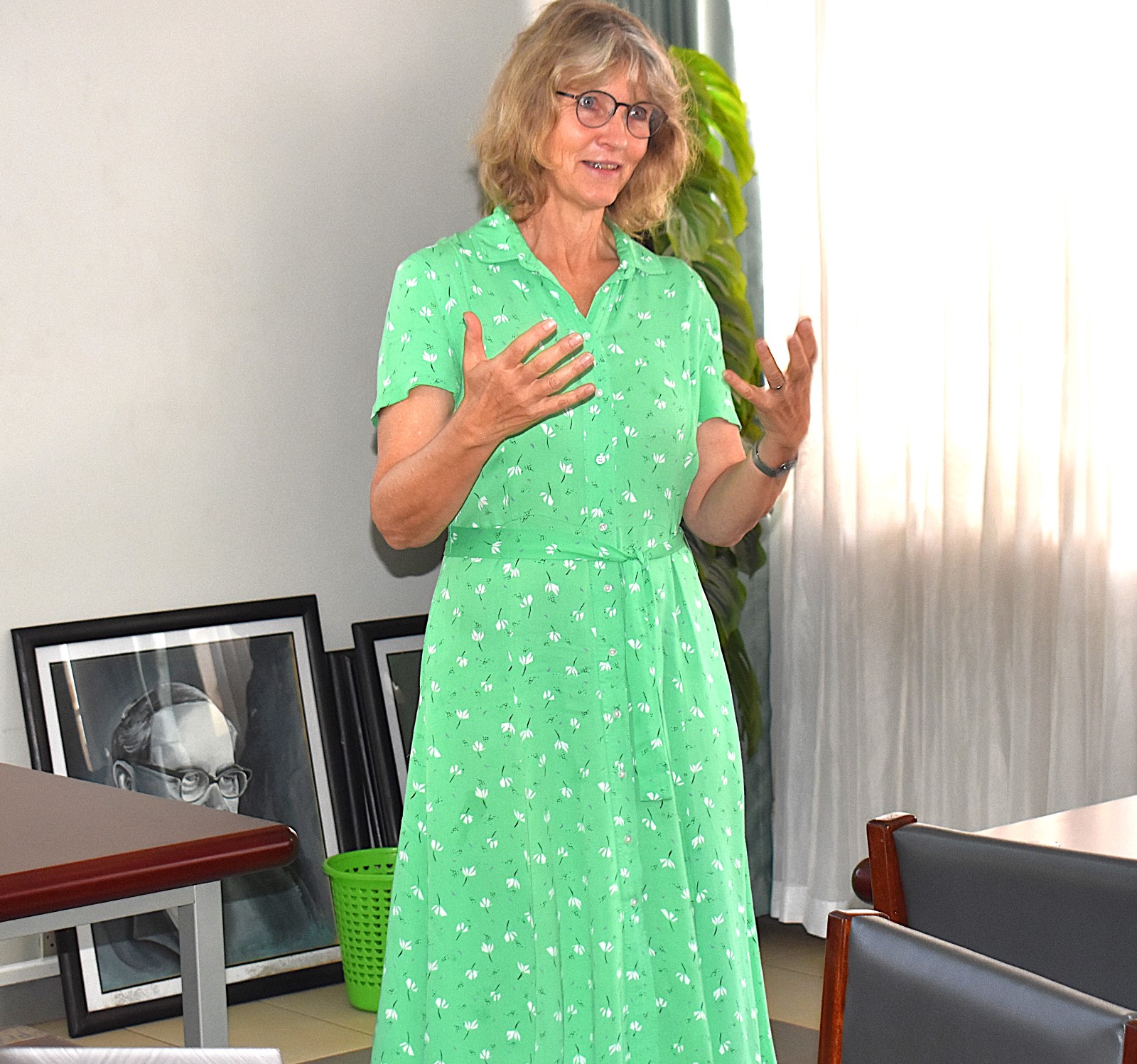 Prof. Benedikte Grenov, the Principal Investigator, delivered a comprehensive overview of the project. Inception meeting for Healthy Soy Project Funded by the Danish Ministry of Foreign Affairs through DANIDA, to develop sustainable, affordable, and nutritious soy-based food solutions to help combat stunting in Uganda and other climate-vulnerable regions, 15th August 2025, College of Agricultural and Environmental Sciences (CAES), Makerere University, Kampala Uganda, East Africa.