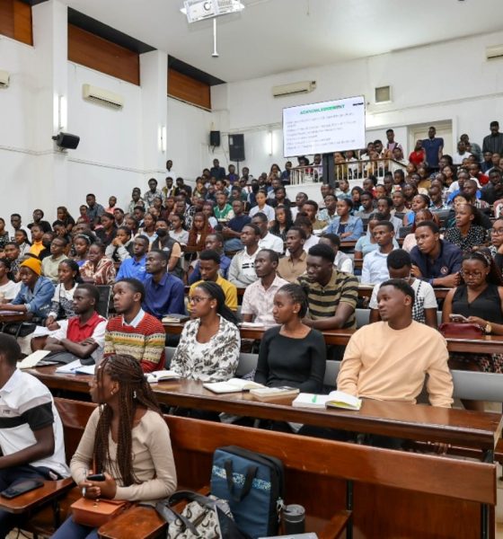 Some of the the students that attended the orientation session in the Davies Lecture Theater, on 5th August 2025. Makerere University College of Health Sciences (MakCHS) academic year 2025/2026 freshers orientation meeting, 5th August 2024, Davies Lecture Theater, Kampala Uganda, East Africa.