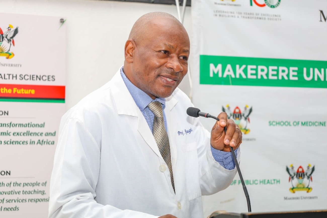 Prof. Josaphat Byamugisha, Director Makerere University Hospital. Makerere University College of Health Sciences (MakCHS) academic year 2025/2026 freshers orientation meeting, 5th August 2024, Davies Lecture Theater, Kampala Uganda, East Africa.
