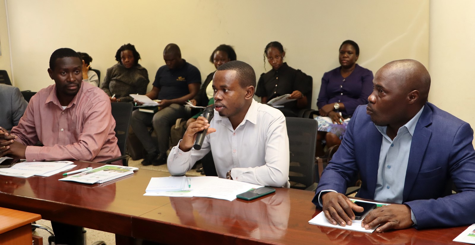 A section of participants. Two-day high-level training for 40 Ugandan government officials on biodiversity conservation, community-based natural resource management, and economic valuation of national parks Organized by EfD Uganda, 20th-21st August 2025, Makerere University, Kampala Uganda, East Africa.