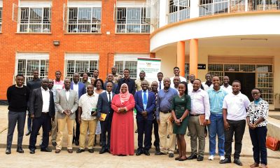 Dr. Paul Mpuga (3rd Left) poses for a group photo with participants after his presentation on 19th August 2025. Presentation: “Africa’s Growth Trends and Prospects in Light of Evolving Global Challenges” by Dr. Paul Mpuga, a visiting Scholar and Division Manager for Microeconomic Policy, Debt Sustainability, and Forecasting in the Economic Governance and Knowledge Management Vice-Presidency of the African Development Bank Group, 19th August 2025, Conference Room, Level 2, Block B, College of Business and Management Sciences (CoBAMS), Makerere University, Kampala Uganda, East Africa.