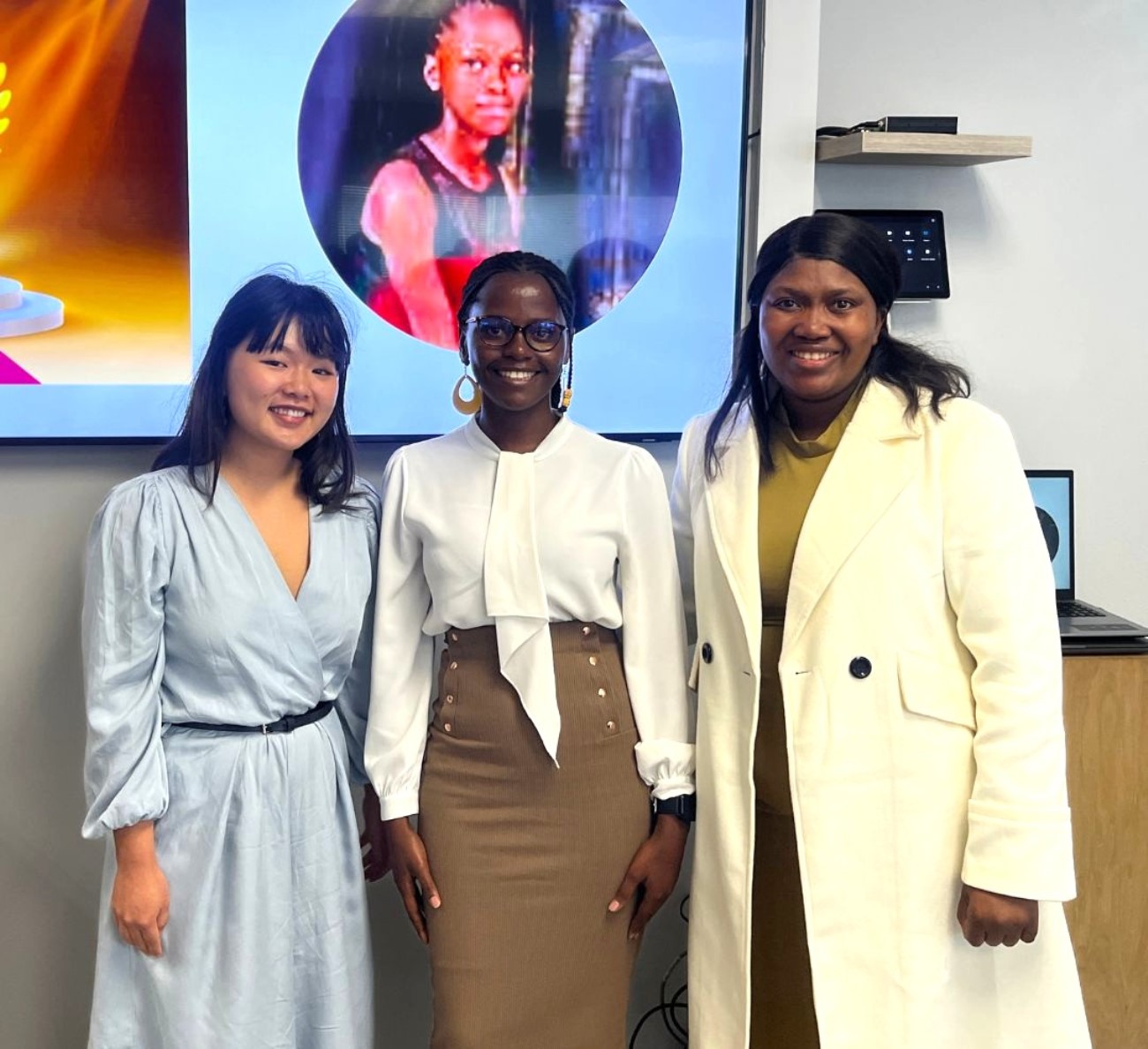 Christine (center) with other two colleagues in South Africa. Christine Kikome, Bachelor of Science in Computer Science Finalist at College of Computing and Information Sciences (CoCIS), Makerere University, Kampala Uganda, East Africa, Best Pitch Winner Africa Innovation Fellowship (AIF) bootcamp in Johannesburg, South Africa R10,000 prize for FloralIntel – a digital health and education platform that uses artificial intelligence to identify medicinal plants and preserve indigenous knowledge.