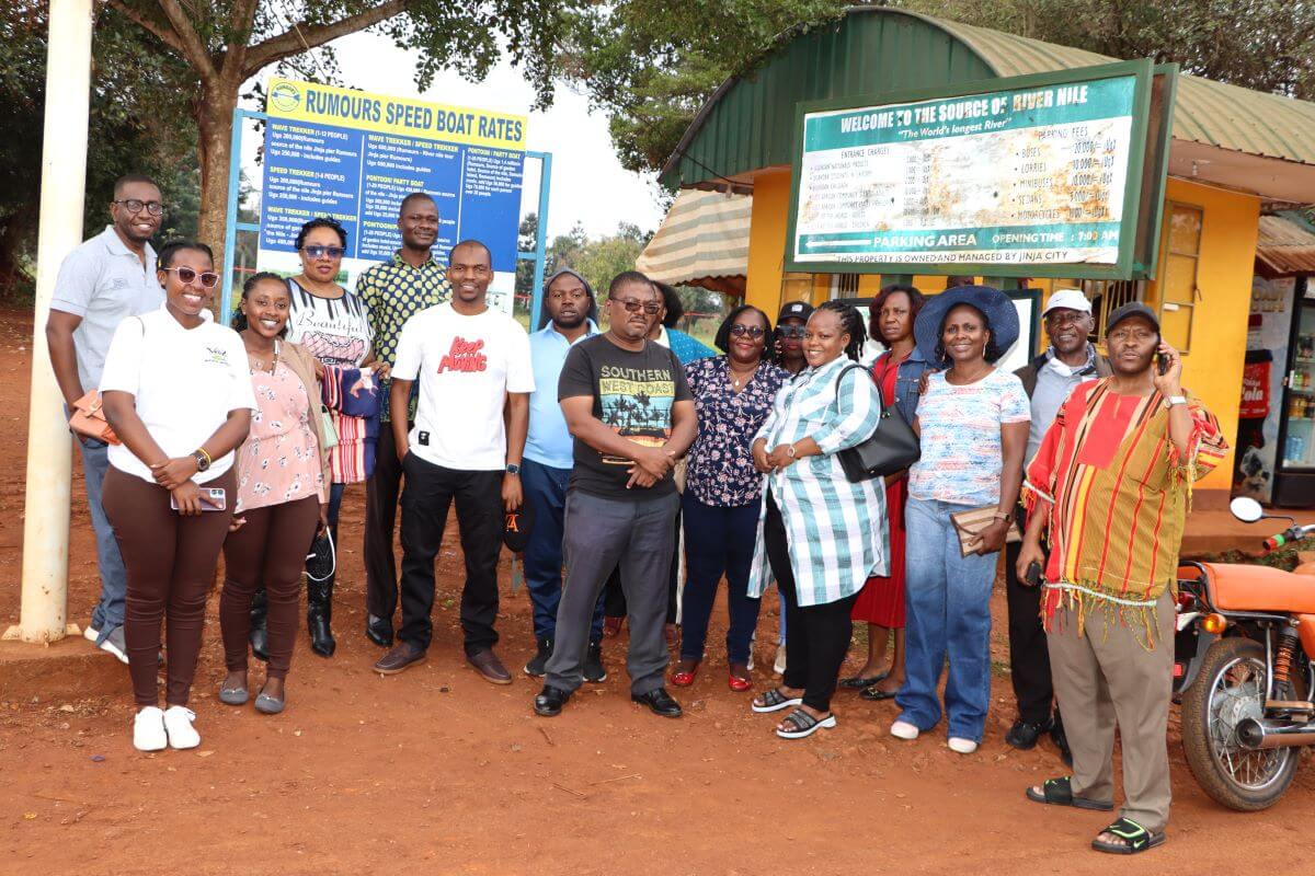 A group photo of retreat participants, away from the official tasks to the source of the Nile. College of Computing and Information Sciences (CoCIS), Makerere University, Kampala Uganda, East Africa permanent endowment fund launched by Vice Chancellor-Prof. Barnabas Nawangwe to: enhance student opportunities through scholarships and bursaries, accelerate groundbreaking research endeavors, and catalyze innovation, 15th August 2025, Source of the Nile Hotel during College Retreat 14th-16th August 2025, Jinja City.