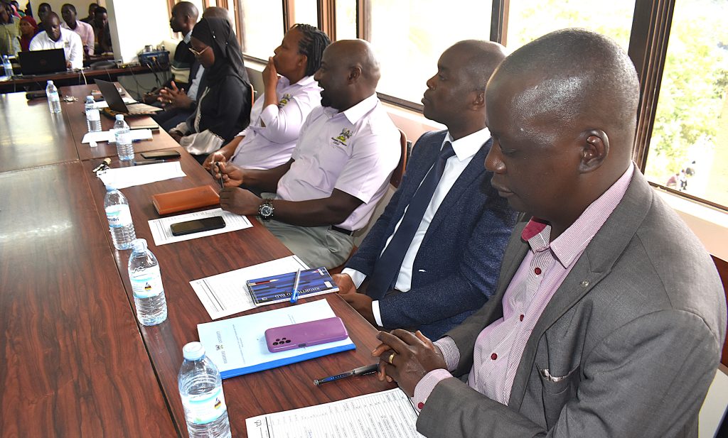 A section of officials at the orientation. College of Natural Sciences (CoNAS) orientation ceremony to acquaint new students with College structures, academic programmes, services, and, its contribution to the University’s core functions, 6th August 2025, JICA Building, Makerere University, Kampala Uganda, East Africa.