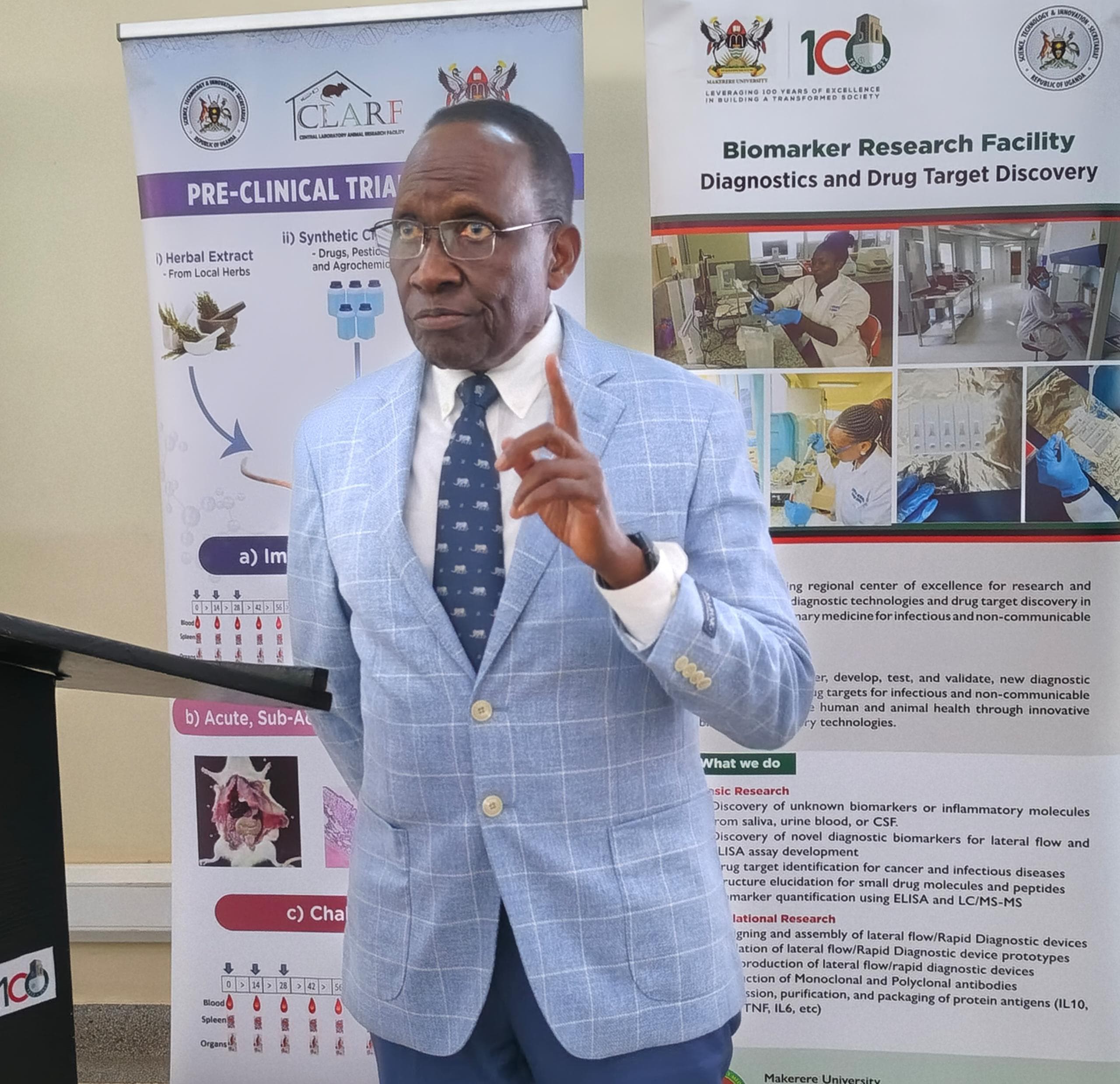 Guest lecture by Prof. John B. Kaneene. Theme “Industrial Biomedical Research and Innovation: Lessons from Michigan State University for Uganda’s New Industrial STI Dispensation” 26th August 2025, CEBIGH, College of Veterinary Medicine, Animal Resources and Biosecurity (CoVAB), Makerere University, Kampala Uganda, East Africa.