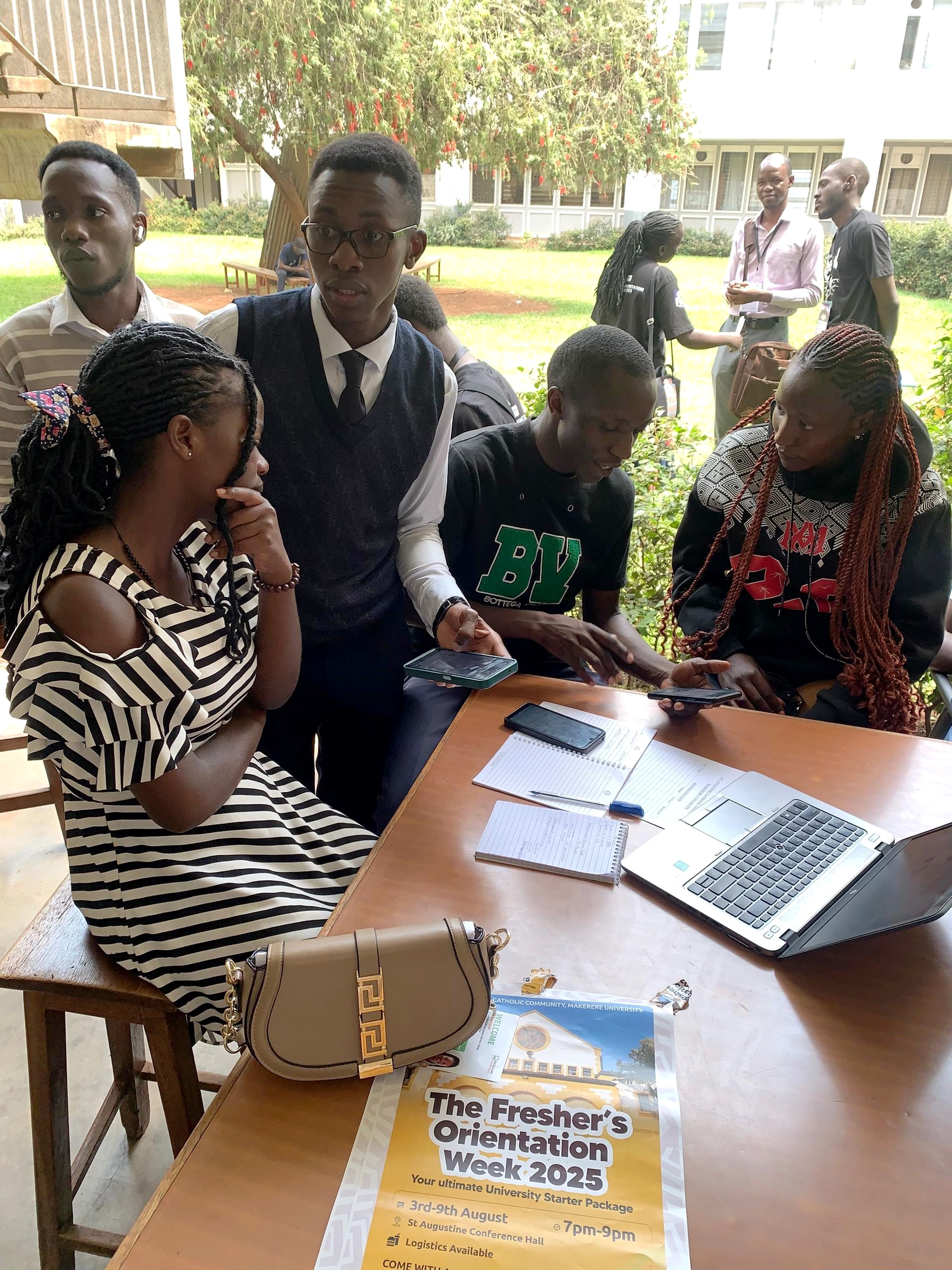 Some of the Associations that were at the College to welcome the incoming students. Orientation to welcome incoming undergraduate students at College of Veterinary Medicine, Animal Resources and Biosecurity (CoVAB), Thursday 7th August 2025, Media Room, CoVAB, Makerere University, Kampala Uganda, East Africa.