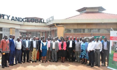 Stakeholders pose for a group photo after unveiling CoVAB's pioneering taught PhD program in Livestock Development and Planning on 14th August 2025. College of Veterinary Medicine, Animal Resources and Biosecurity (CoVAB) officially launches pioneering taught PhD program in Livestock Development and Planning, marking a significant leap forward in agricultural education and research in Uganda, 14th August 2025, Makerere University, Kampala, East Africa.