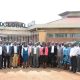Stakeholders pose for a group photo after unveiling CoVAB's pioneering taught PhD program in Livestock Development and Planning on 14th August 2025. College of Veterinary Medicine, Animal Resources and Biosecurity (CoVAB) officially launches pioneering taught PhD program in Livestock Development and Planning, marking a significant leap forward in agricultural education and research in Uganda, 14th August 2025, Makerere University, Kampala, East Africa.