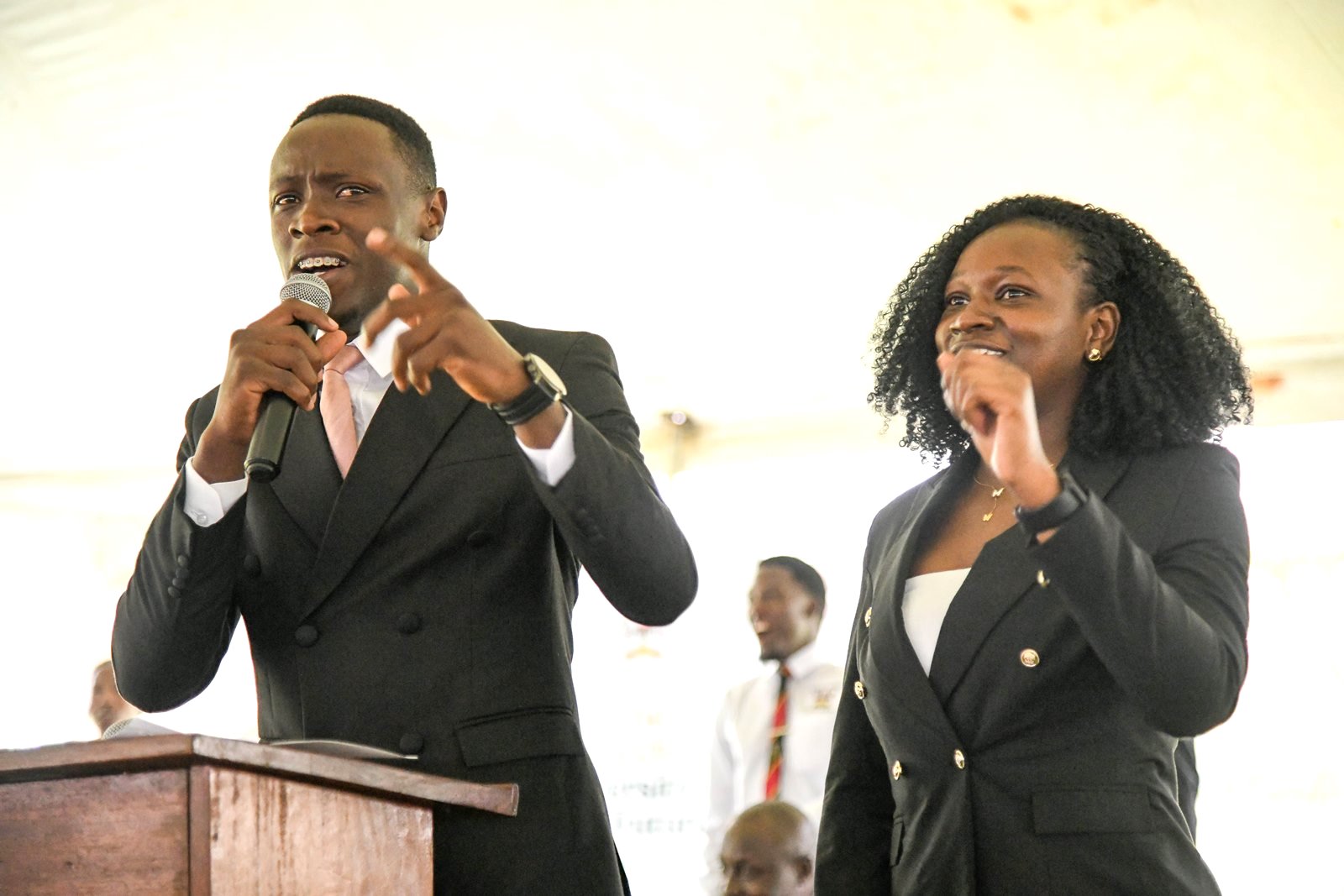 H.E. Ssentamu Churchill James and H.E. Kadondi Gracious welcome freshers in typical Makerere style. Makerere University officially kicks off 2025/2026 academic year with a Freshers’ Orientation at the Freedom Square on Monday 4th August 2025, Kampala Uganda, East Africa.