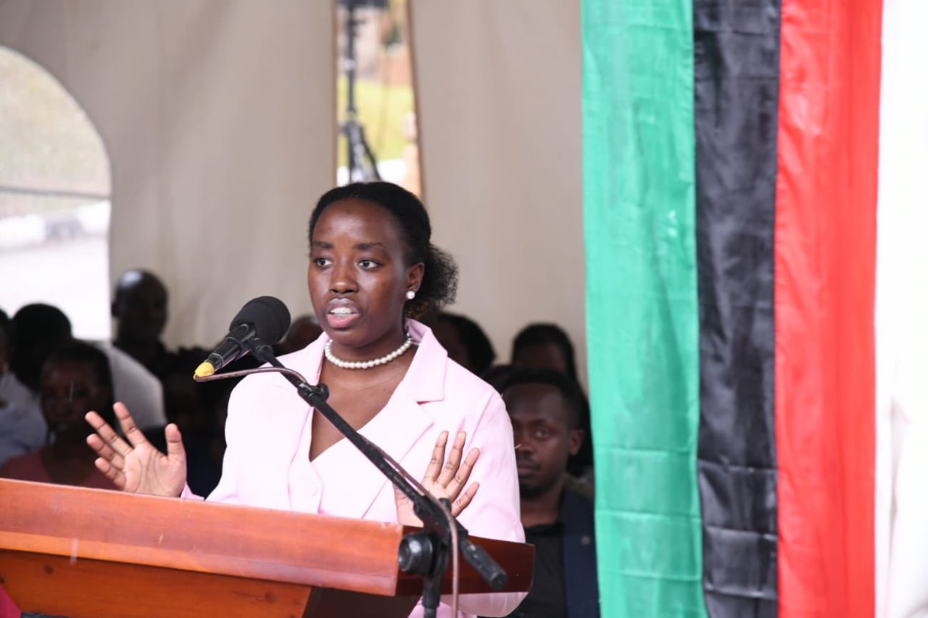 Chairlady of Mary Stuart Hall, Ms. Anthea Ampaire. First Lady and Minister of Education and Sports, Hon. Janet Kataaha Museveni officially reopened Mary Stuart Hall after a year-long renovation project that cost UGX 10.5 billion, by the National Enterprise Corporation (NEC), August 15, 2025, Makerere University, Kampala Uganda, East Africa.