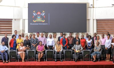 Seated: Prof. David Musoke Serwadda (2nd Right) and Assoc. Prof. David Musoke (3rd Right) with participants at the workshop on 20th August 2025. Workshop on Strengthening Equitable Partnerships in International Research Collaboration in Uganda, keynote address by Prof. David Musoke Serwadda,20th August 2025, Makerere University School of Public Health (MakSPH) Auditorium, Kampala Uganda, East Africa.