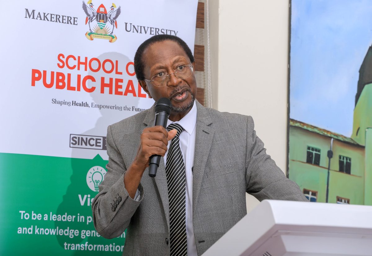 Prof. David Musoke Serwadda delivering his keynote address on Strengthening Equitable Partnerships in International Research Collaboration in Uganda. August 20, 2025. Workshop on Strengthening Equitable Partnerships in International Research Collaboration in Uganda, keynote address by Prof. David Musoke Serwadda,20th August 2025, Makerere University School of Public Health (MakSPH) Auditorium, Kampala Uganda, East Africa.