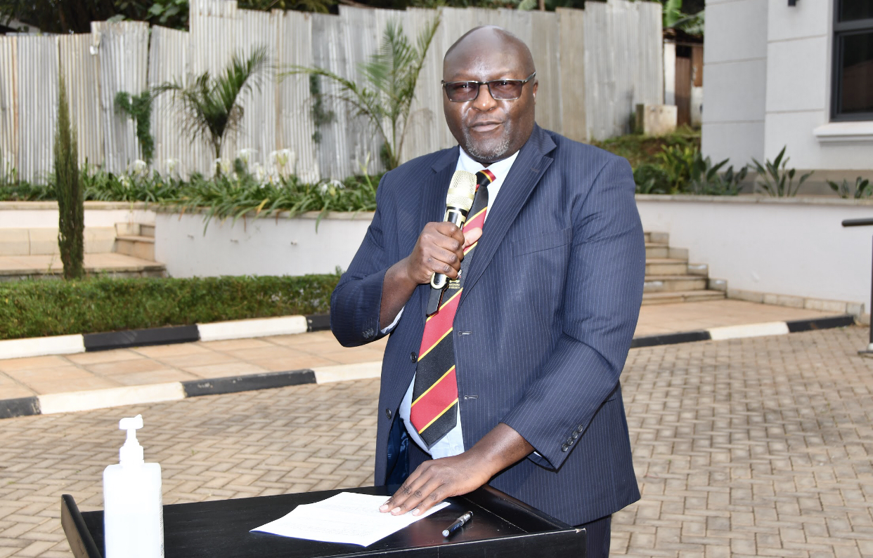 Dean, School of Law – Assoc. Professor Ronald Naluwairo. Orientation for the law freshmen and women 7th August 2025 with guest speakers: Hon. Medard Lubega Sseggona (Senior Partner-Lukwago and Co. Advocates; MP Busiro County East, Dr. Patricia Acan Okiria (Deputy Inspector General of Government) and Hon. Lady Justice Sarah Langa-Siu (Judge of the High Court of Uganda) who was the Chief Guest, Makerere University, Kampala Uganda, East Africa.